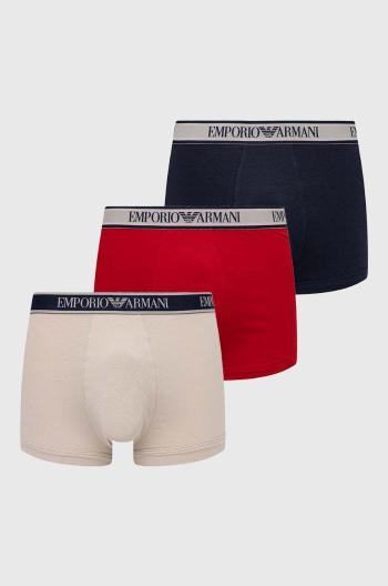 Boxerky Emporio Armani Underwear 3-pak pánske, červená farba, 111357 4R717