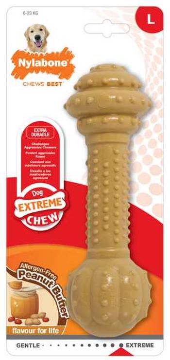 Nylabone Healthy Edibles Extreme Chew Barbell L