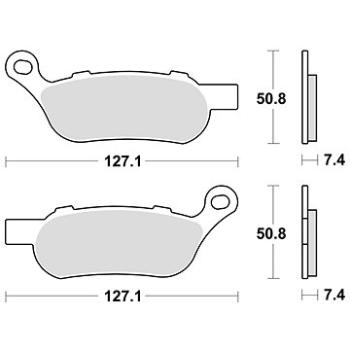 Braking brzdové doštičky (sinterová zmes CM88) (2 ks) M501 – 341 (M501-341)