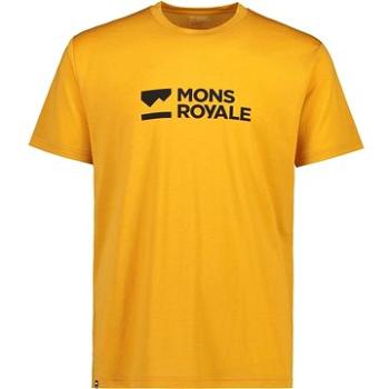 Mons Royale Icon T-Shirt Gold Mntn Logo, veľkosť S (9420057489770)