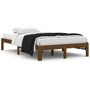 Rám postele medovo hnedý masívna borovica 120 × 200 cm, 810363