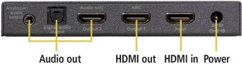audio extraktor HDMI zásuvka ⇒ HDMI zásuvka, jack zásuvka 3,5 mm, Toslink zásuvka (ODT) Marmitek Connect AE24 UHD 2.0 08