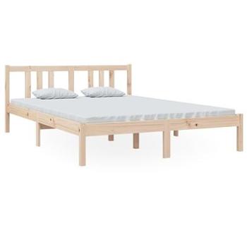 Rám postele masívne drevo 140 × 200 cm, 814884