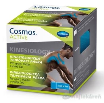 Cosmos ACTIVE Kineziologická tejpovacia páska modrá (5cmx5m) 1ks