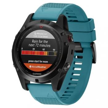 Garmin Fenix 5 Silicone Acton remienok, Dark Teal (SGA001C08)