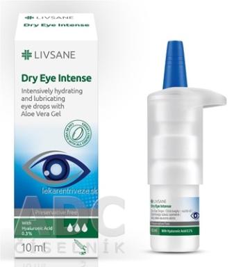 LIVSANE Intenzívne očné kvapky - suché oči bez konzervantov, s 0,3% HA, 1x10 ml