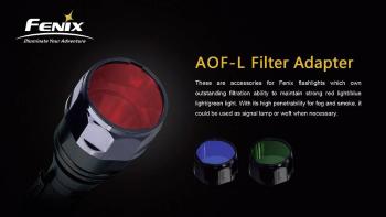 Fenix Light FENAOFLR farebný filter  Fenix E40, Fenix E50, Fenix TK22, Fenix RC15, Fenix LD41 červená