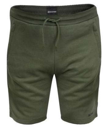 Sonik kraťasy green fleece shorts - xxl