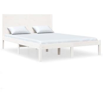 Rám postele biely masívna borovica 140 × 200 cm, 3104154