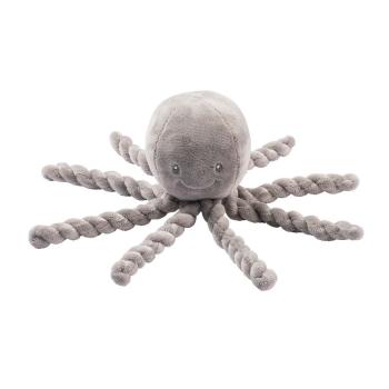 Nattou prvá hračka pre bábätka chobotnička Piu Piu Lapidou šedá
