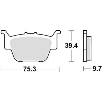 Braking brzdové doštičky (sinterová zmes CM44) (2 ks) M501 – 261 (M501-261)