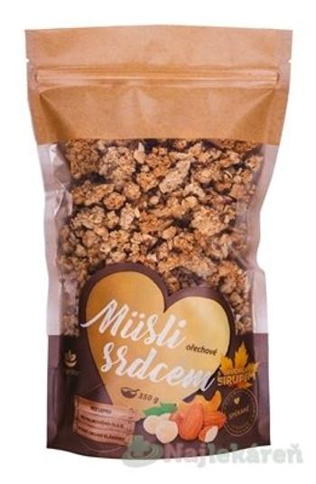 TopNatur Müsli srdcom Orechové s javorovým sirupom, spekané 350 g