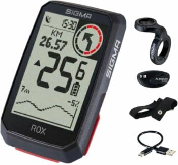 Sigma Bike Computer Rox 4.0 HR Set Black