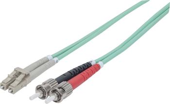 Intellinet 751124 optické vlákno LWL prepojovací kábel [1x ST zástrčka - 1x zástrčka LC] 50/125 µ Multimode OM3 3.00 m
