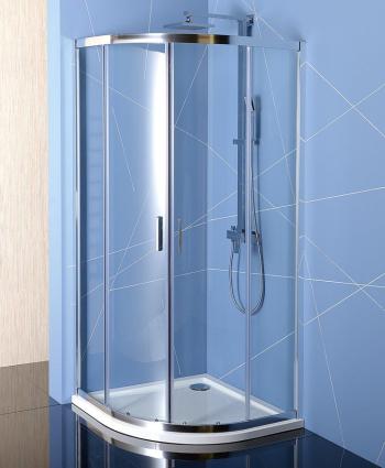 POLYSAN - EASY LINE štvrťkruhová sprchová zástena 900x900mm, L/R, čire sklo EL2615
