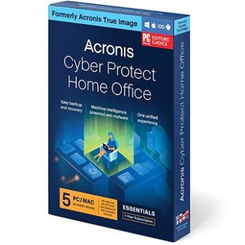 Acronis Cyber Protect Home Office Essentials pre 5 PC na 1 rok (elektronická licencia) (HOGASHLOS)