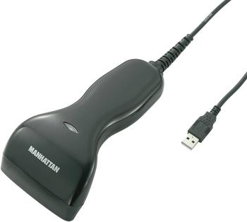 Manhattan 401517 USB-Kit skener čiarových kódov káblové 1D  čierna ručný  USB