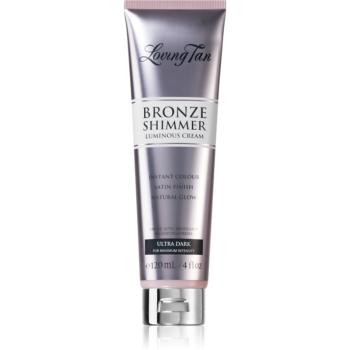 Loving Tan Bronze Shimmer samoopaľovací krém odtieň Ultra Dark 120 ml