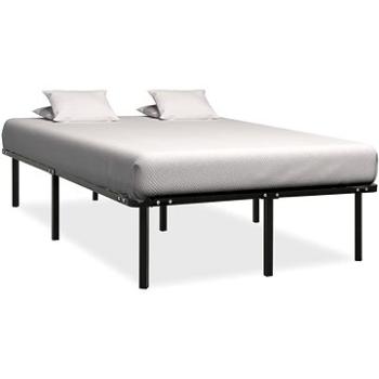 Rám postele čierny kov 140 × 200 cm, 284681