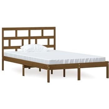 Rám postele medovo hnedý masívna borovica 120 × 200 cm, 3101216