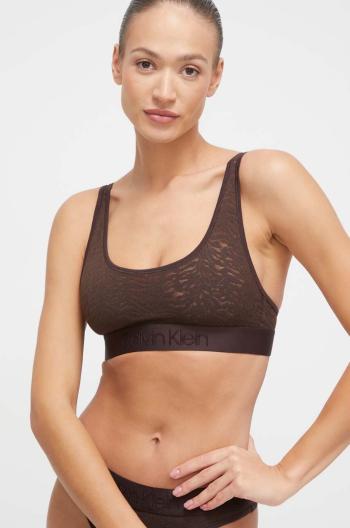 Podprsenka Calvin Klein Underwear hnedá farba, jednofarebná, 000QF7340E