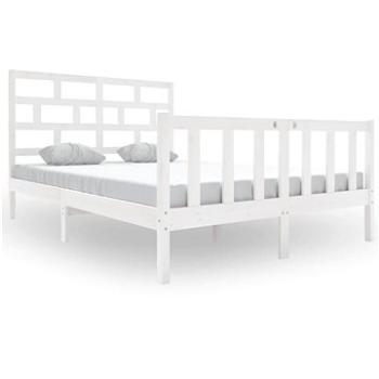 Rám postele biely masívna borovica 120 × 200 cm, 3101344