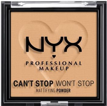 NYX PROFESSIONAL MAKEUP Can't Stop Won't Stop Matujúci púder Kompaktný púder - 05 Golden 6 g