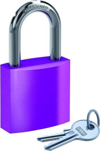Basi 6190-4000-LILA visiaci zámok  zámky s rôznymi kľúčmi   purpurová