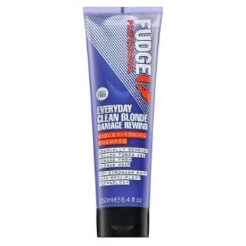 Fudge Professional Clean Blonde Damage Rewind Everyday Violet-Toning Shampoo tónovací šampon pre neutralizáciu žltých tónov 250 ml