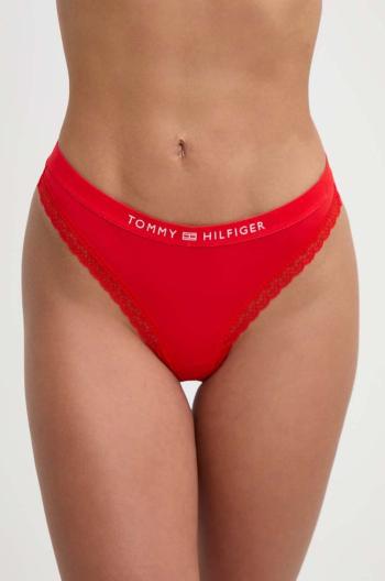 Tangá Tommy Hilfiger červená farba, UW0UW04184