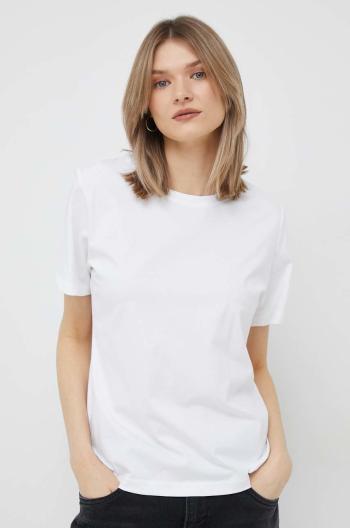 Bavlnené tričko Calvin Klein biela farba