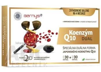 Barnys KOENZÝM Q10 DUAL 60 mg cps (zvýhodnené balenie) 2x30 (60 ks)