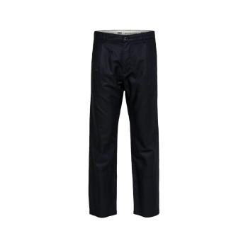 Selected  Relaxed Jones Linen - Black  Nohavice Čierna