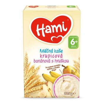 HAMI Mliečna kaša krupicová banánová s hruškou 6m + 225 g