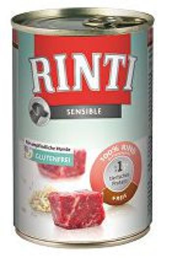 Rinti Dog konzerva Sensible beef+rice 400g + Množstevná zľava