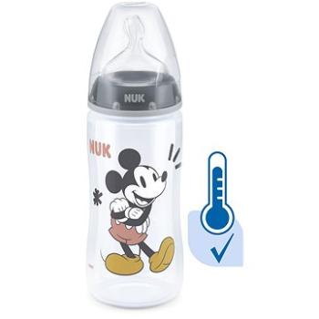 NUK FC+ fľaša Mickey s kontrolou teploty 300 ml, sivá (BABY3514a)