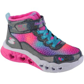 Skechers  Flutter Heart Lights - Simple Amor  Polokozačky Modrá