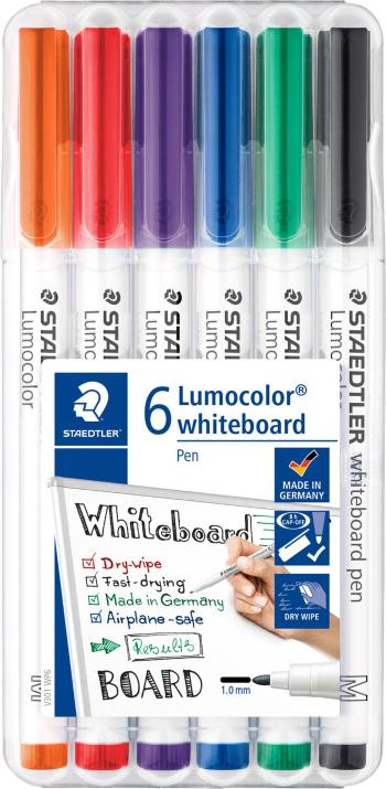 Staedtler 301 WP6 Lumocolor popisovač na biele tabule triedená (nie je možný výber farieb)