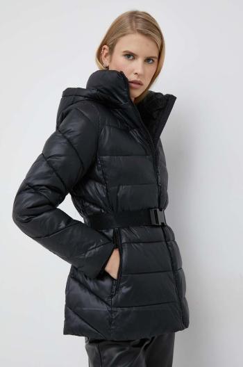 Bunda Calvin Klein dámska, čierna farba, zimná,