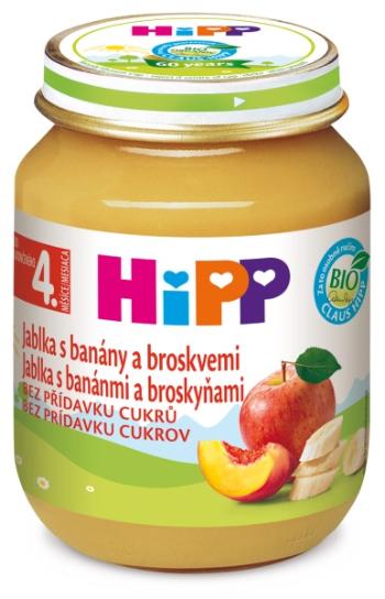 HiPP Príkrm 100% ovocie (jablká, banány a broskyne) nová receptúra 2016 125 g
