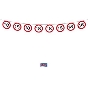 Girlanda narodeniny dopravná značka 18, 12 m (8714572051675)