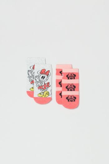 Ponožky pre bábätká OVS ružová farba