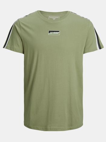 Zelené tričko s potlačou Jack & Jones Flow