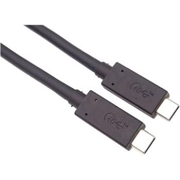 PremiumCord USB4  40 Gbps 8K@60 Hz kábel s konektormi USB-C, Thunderbolt 3 dĺžka: 1,2 m (ku4cx12bk)