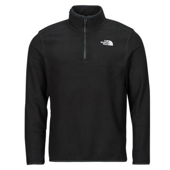 The North Face  100 GLACIER 1/4 ZIP  Flísové mikiny Čierna