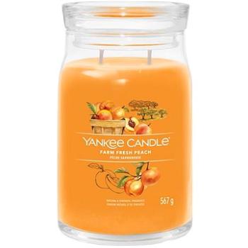 YANKEE CANDLE Signature sklo 2 knôty Farm Fresh Peach 567 g (5038581128719)