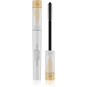 Max Factor Masterpiece Lash Wow riasenka pre predĺženie, natočenie a objem s kefkou 2 v 1 odtieň Black 7 ml