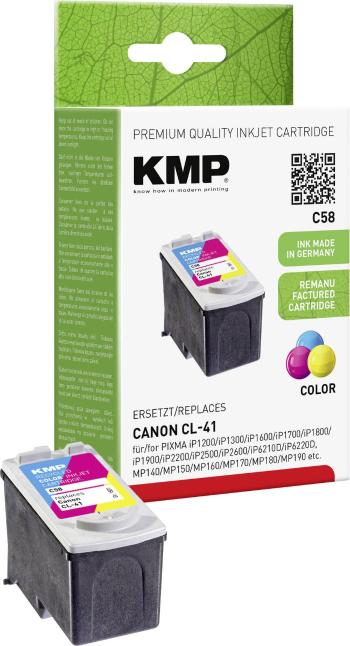 KMP Ink náhradný Canon CL-41 kompatibilná  zelenomodrá, purpurová, žltá C58 1501,4030