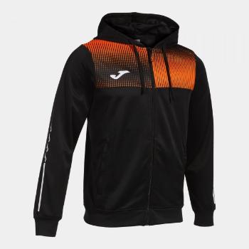 ECO SUPERNOVA ZIP-UP HOODIE BLACK ORANGE XS