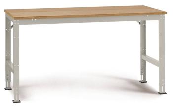 Manuflex AU4015.7035 UNIVERSAL štandardný pracovný stôl základná tabuľka  Farba: svetlo sivá